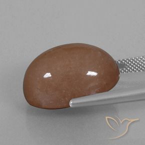 Moonstone Gemstone in 20 x 15 mm (calibrated) Size for Sale, Moonstone Stone in Brown Color