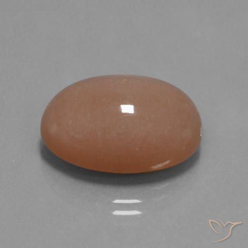 18.19 ct Orange Moonstone Stone, Natural Moonstone in Oval Cabochon Shape for Sale