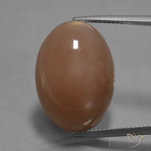 20.88 ct Orange Moonstone, 22.5 x 16.1 mm Oval Cut From India, Photo A