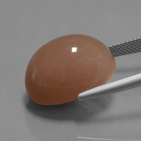 Moonstone Gemstone in 20 x 15 mm (calibrated) Size for Sale, Moonstone Stone in Cider Orange Color