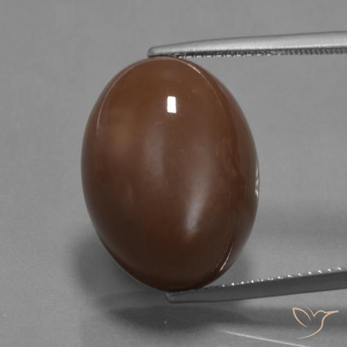 22.27ct Natural Medium Brown Moonstone, Oval, Opaque