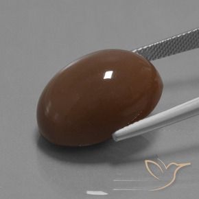 Moonstone Gemstone in 20 x 15 mm (calibrated) Size for Sale, Moonstone Stone in Medium Brown Color