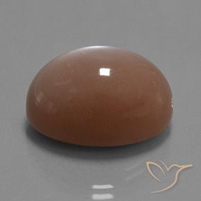 30.59 ct Brown Moonstone Stone, Natural Moonstone in Oval Cabochon Shape for Sale