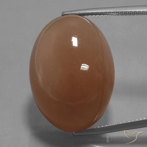 44.65 ct Brown Moonstone, 25.3 x 18.1 mm Oval Cut From India, Photo A