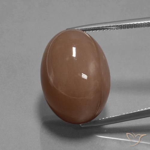 35.65ct Natural Medium Brown Moonstone, Oval, Opaque