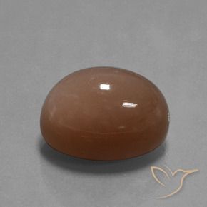 35.65 ct Brown Moonstone Stone, Natural Moonstone in Oval Cabochon Shape for Sale