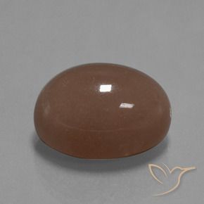 32.77 ct Brown Moonstone Stone, Natural Moonstone in Oval Cabochon Shape for Sale