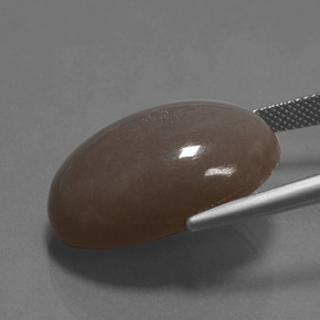 Moonstone Gemstone in 25.1 x 18.2 mm Size for Sale, Moonstone Stone in Chocolate Brown Color