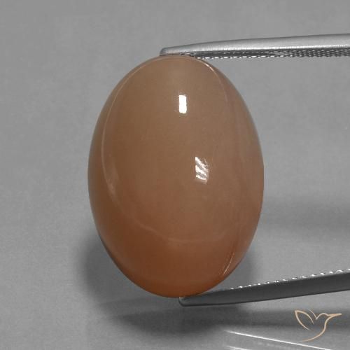 27.1 ct Orange Moonstone, 22.2 x 16.1 mm Oval Cut From India, Photo A