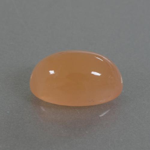 3.49 ct Orange Moonstone Stone, Natural Moonstone in Oval Cabochon Shape for Sale