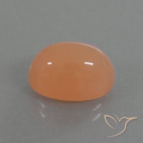 4.99 ct Orange Moonstone Stone, Natural Moonstone in Oval Cabochon Shape for Sale