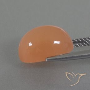 Moonstone Gemstone in 12 x 8 mm (calibrated) Size for Sale, Moonstone Stone in Medium Orange Color