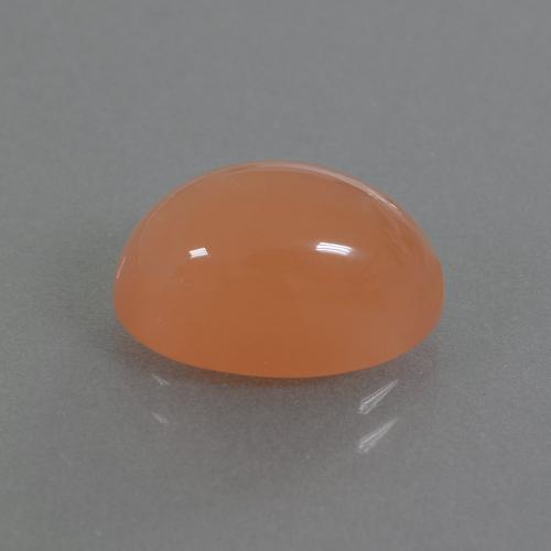 4.42 ct Orange Moonstone Stone, Natural Moonstone in Oval Cabochon Shape for Sale