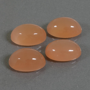 14.46 ctw Orange Moonstone Stones, Natural Moonstone in Oval Cabochon Shape for Sale