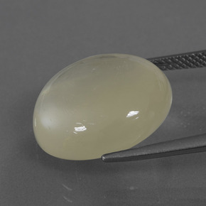 Moonstone Gemstone in 17 mm (calibrated) Size for Sale, Moonstone Stone in Light Yellow Color