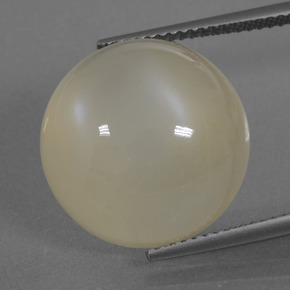 17.87 ct Yellow Moonstone Gemstone, Moonstone Gem in Round Cabochon Shape for Sale.