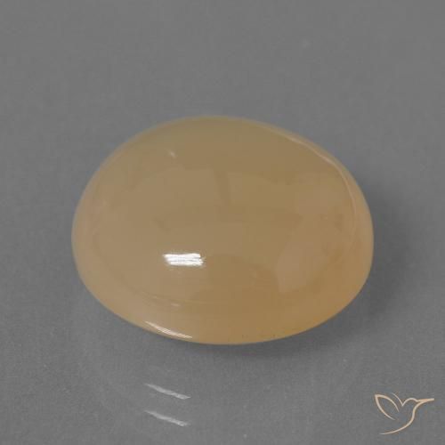 14.62 ct Golden Moonstone Stone, Natural Moonstone in Round Cabochon Shape for Sale