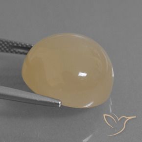 Moonstone Gemstone in 16 mm (calibrated) Size for Sale, Moonstone Stone in Light Peachy Golden Color