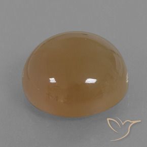 21.98 ct Brown Moonstone Stone, Natural Moonstone in Round Cabochon Shape for Sale