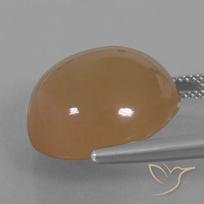 Moonstone Gemstone in 18 mm (calibrated) Size for Sale, Moonstone Stone in Caramel Brown Color