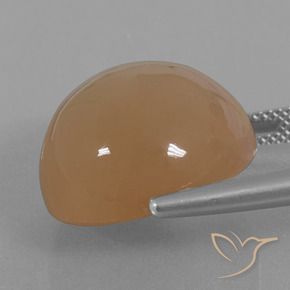 Moonstone Gemstone in 18 mm (calibrated) Size for Sale, Moonstone Stone in Caramel Brown Color