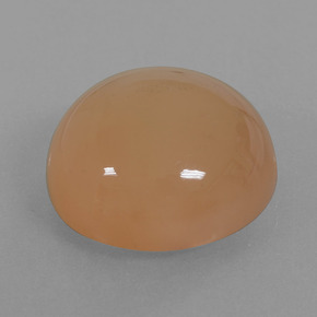 21.29 ct Orange Moonstone Stone, Natural Moonstone in Round Cabochon Shape for Sale