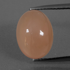 Pêche Orange Pierre de Lune gemme - 4.9ct Ovale Cabochon (ID: 408948)