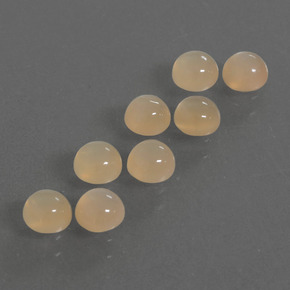 0.3ct Round Cabochon Peach Orange Moonstone Gem for sale 0.3ct Round Cabochon Peach Orange Moonstone Gem (ID: 410157)