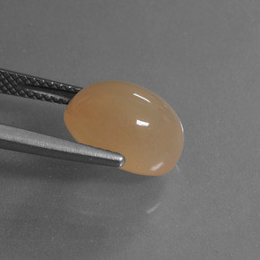 Moonstone Gemstone in 11.7 x 8.4 mm Size for Sale, Moonstone Stone in Orange Color