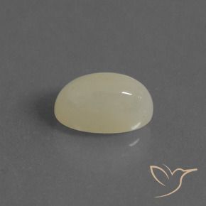 3.82 ct Yellow Moonstone Stone, Natural Moonstone in Oval Cabochon Shape for Sale