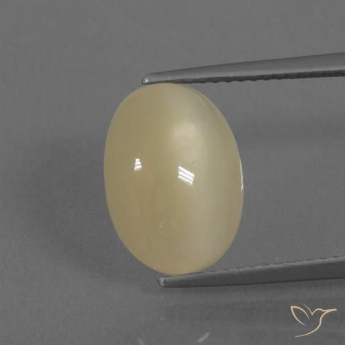 5.04ct Natural Cream Moonstone, Oval, Translucent