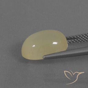 Moonstone Gemstone in 13 x 9 mm (calibrated) Size for Sale, Moonstone Stone in Light Yellow Color