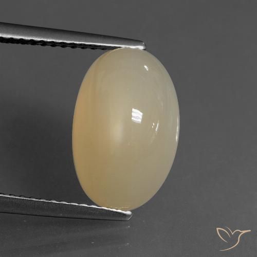 6.76ct Natural Pale Brown Moonstone, Oval, Translucent