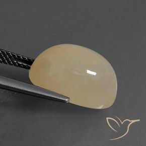 Moonstone Gemstone in 14 x 9 mm (calibrated) Size for Sale, Moonstone Stone in Pale Brown Color