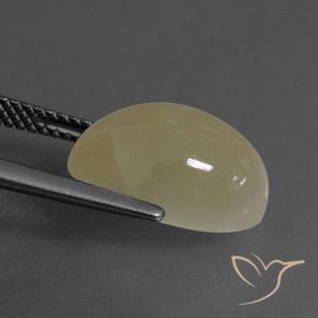 Moonstone Gemstone in 14 x 10 mm (calibrated) Size for Sale, Moonstone Stone in Pale Brown Color