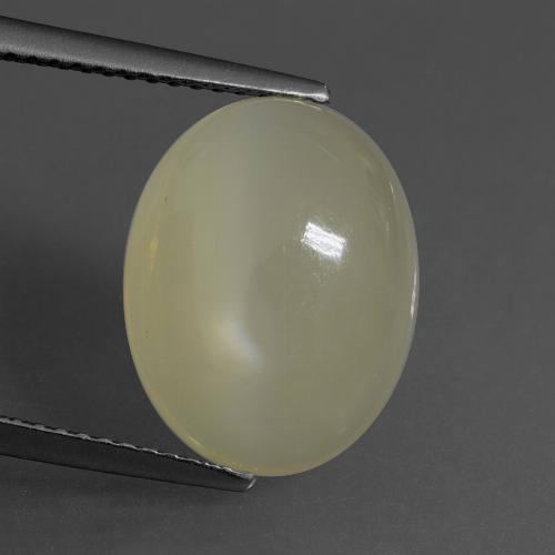Medium-Light Brown Moonstone Gem - 6.7ct Oval Cabochon (ID: 430596)