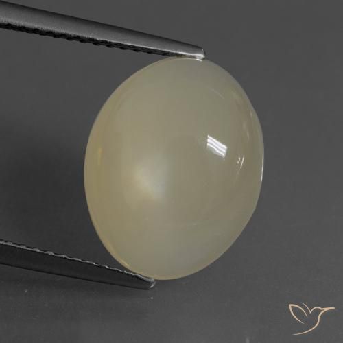 6.24ct Natural Light Coffee Brown Moonstone, Oval, Translucent