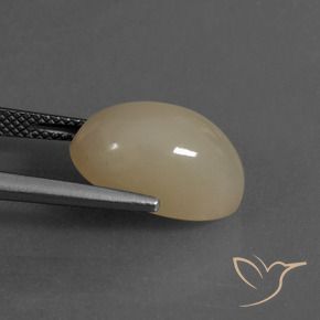 Moonstone Gemstone in 15 x 10 mm (calibrated) Size for Sale, Moonstone Stone in Light Brown Color