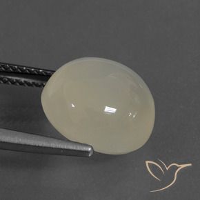 Moonstone Gemstone in 11.9 x 11.3 mm Size for Sale, Moonstone Stone in Warm White Color