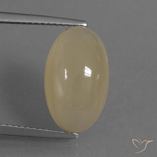 7.3 ct Brown Moonstone, 15 x 9.1 mm Oval Cut From India, Photo A