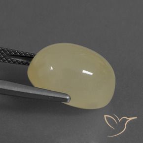 Moonstone Gemstone in 14 x 10.3 mm Size for Sale, Moonstone Stone in Light Coffee Brown Color