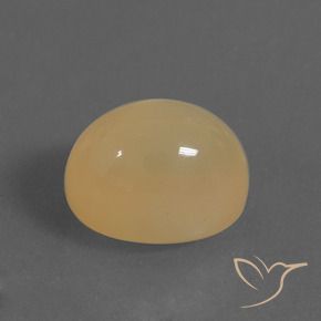 8.64 ct Golden Moonstone Stone, Natural Moonstone in Oval Cabochon Shape for Sale