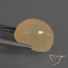 Moonstone Gemstone in 13 x 10.1 mm Size for Sale, Moonstone Stone in Light Peachy Golden Color