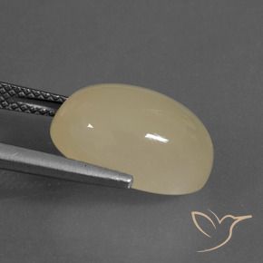 Moonstone Gemstone in 14 x 10 mm (calibrated) Size for Sale, Moonstone Stone in Light Yellow Color