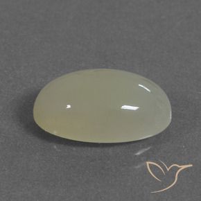 5.76 ct Yellow Moonstone Stone, Natural Moonstone in Oval Cabochon Shape for Sale