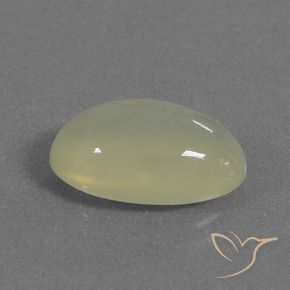 5.56 ct Yellow Moonstone Stone, Natural Moonstone in Oval Cabochon Shape for Sale