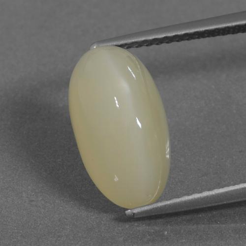 Medium Yellow Moonstone Gem - 5.9ct Oval Cabochon (ID: 430871)