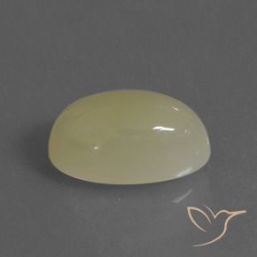 6.36 ct Yellow Moonstone Stone, Natural Moonstone in Oval Cabochon Shape for Sale