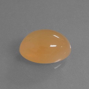 6.14 ct Orange Moonstone Stone, Natural Moonstone in Oval Cabochon Shape for Sale