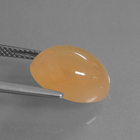 Moonstone Gemstone in 14 x 10 mm (calibrated) Size for Sale, Moonstone Stone in Honey Orange Color
